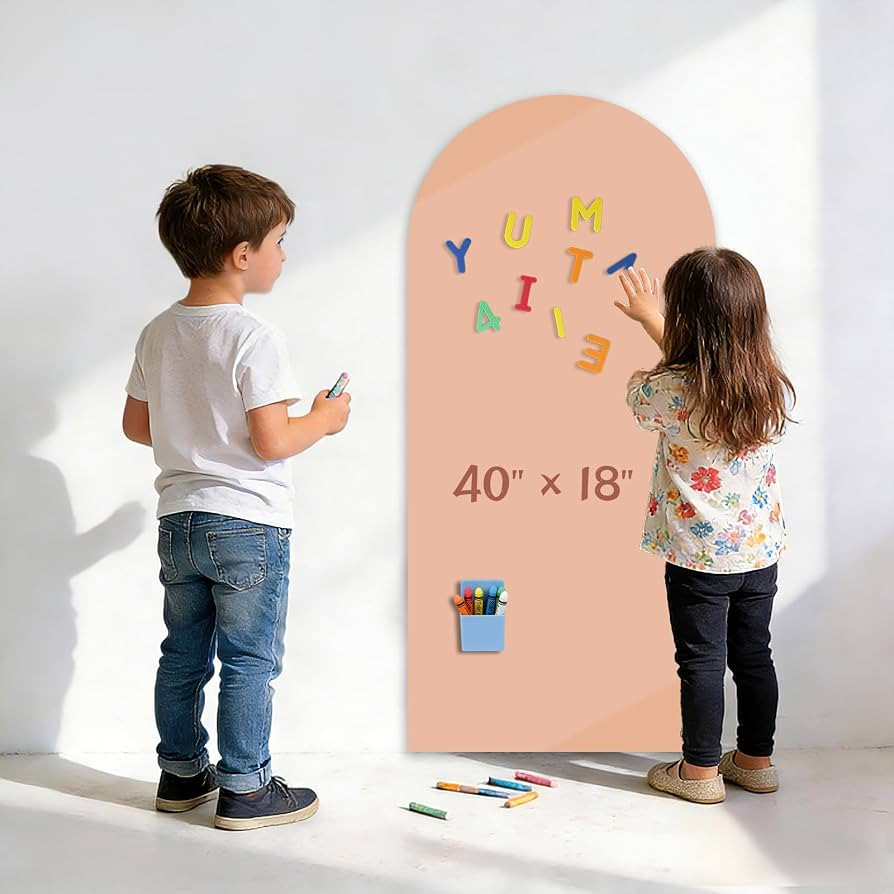 Magnetic Wall Decal Arch Chalkboard, 40 x 18In, Light Pink | Amazon (CA)