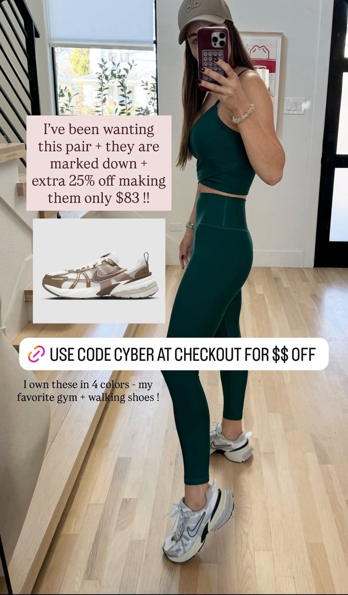 I’ve been wanting this pair of Nike sneakers and they’re marked down right now for an extra 25% off, making them only $83!!

Use code CYBER at checkout for $$ off! I own these in 4 colors — my favorite gym + walking shoes!

#LTKSaleAlert #LTKHoliday #LTKGiftGuide