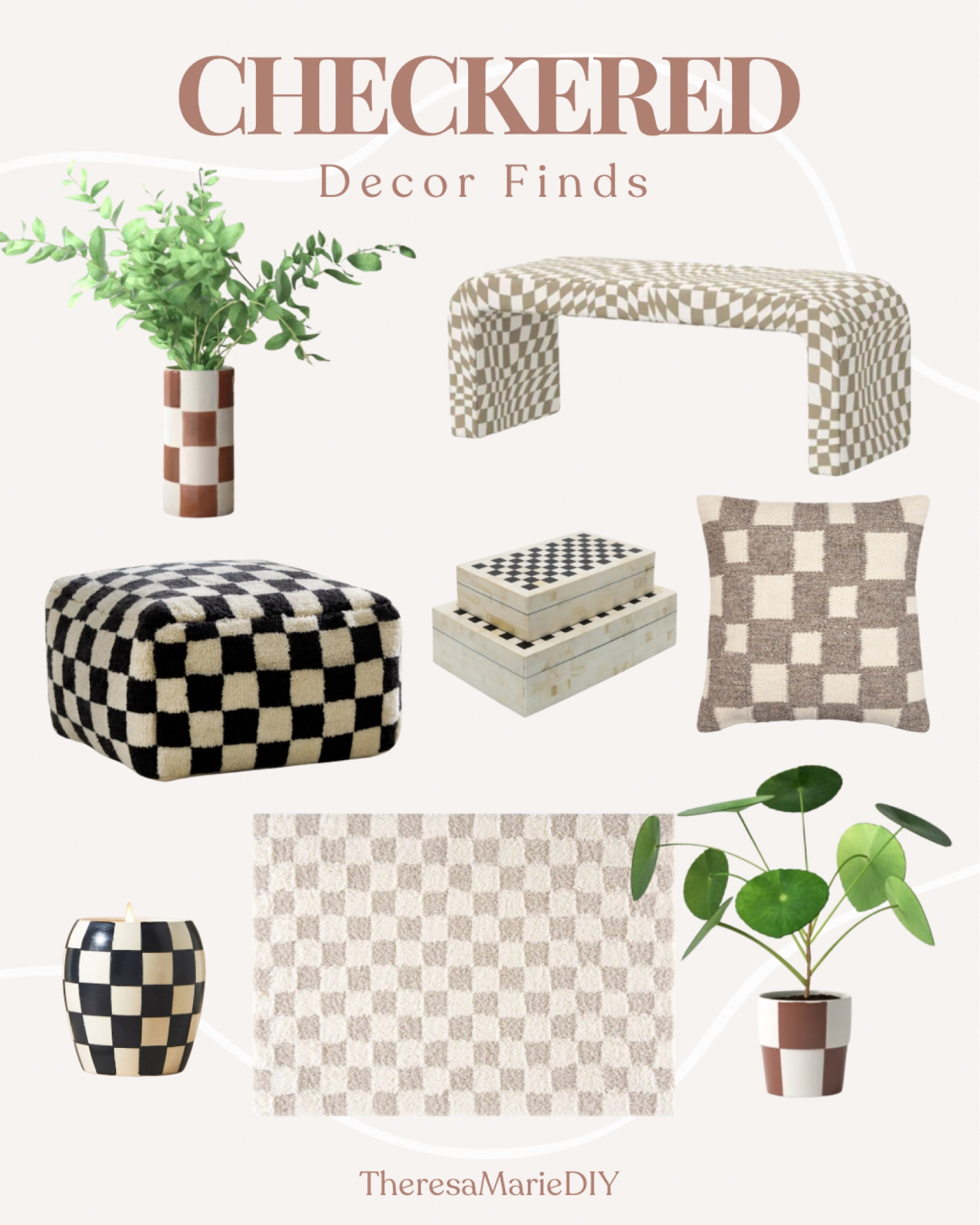 Checkered home decor, interior design, chic home decor 

#homedecor #trendyhome #trendydecor #designstyle #checkeredstyle

#LTKHome #LTKStyleTip