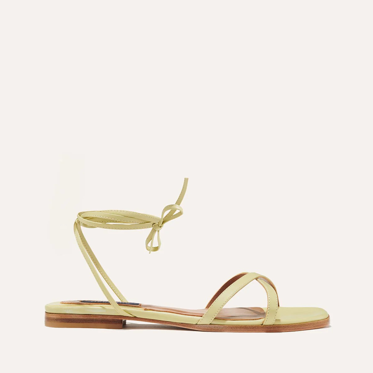 The Wrap Sandal - Pear Nappa | Margaux
