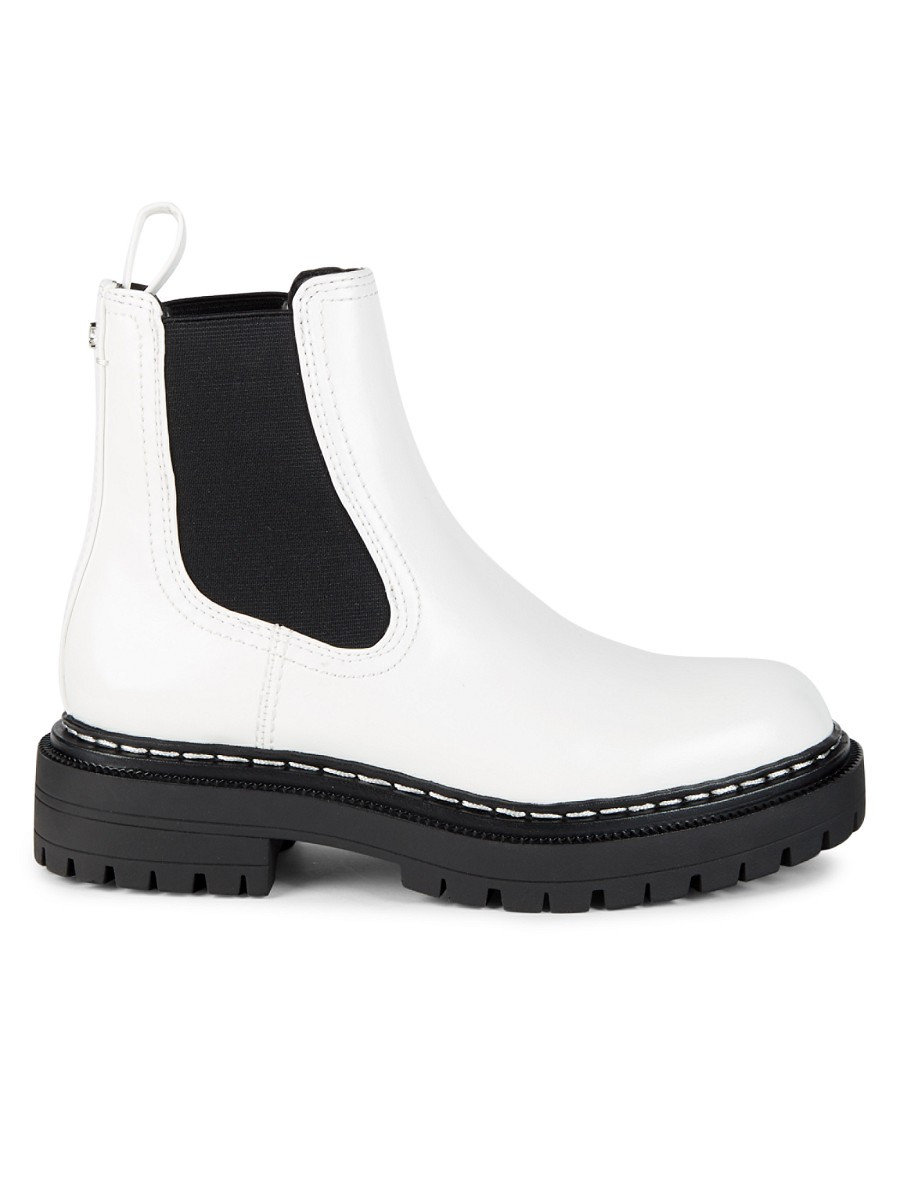Circus by Sam Edelman Women's Effie Chelsea Boots - White - Size 7.5 | Saks Fifth Avenue OFF 5TH