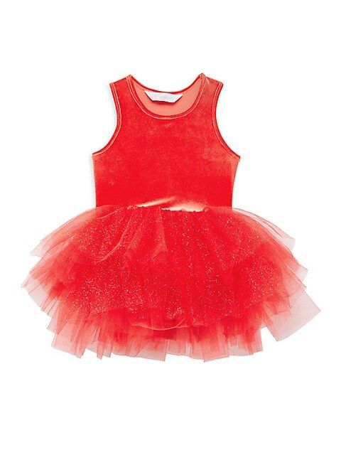 Baby Girl's &amp; Little Girl's Velvet Tulle Dress | Saks Fifth Avenue