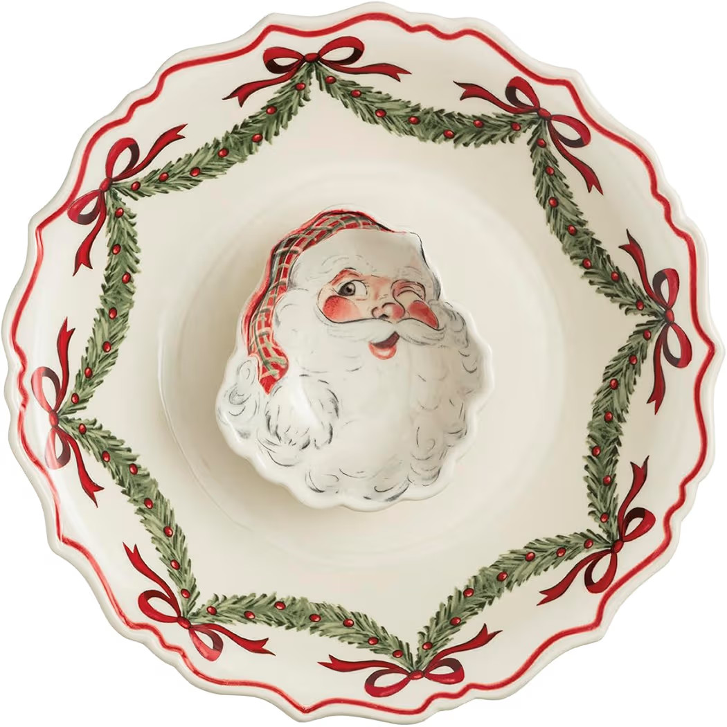 Mud Pie Christmas Santa Chip & Dip Set | Amazon (US)