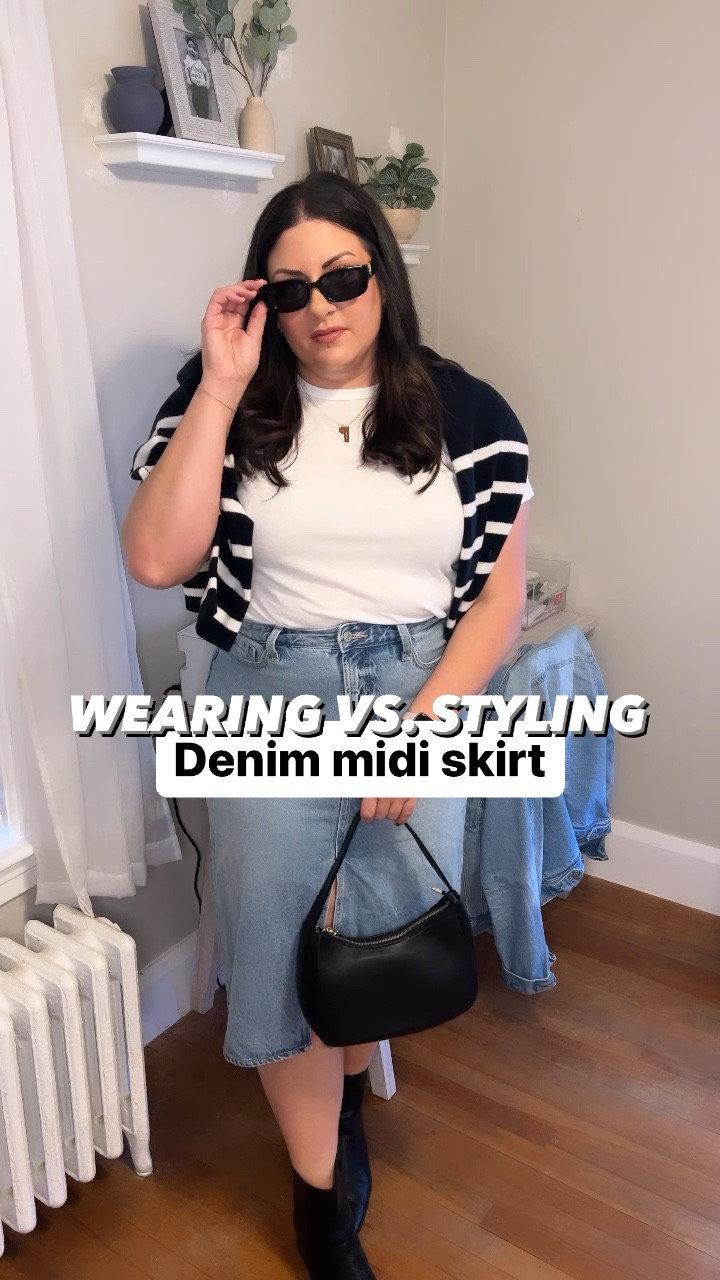 Denim midi skirt styling! I didn’t know if I’d like it on my midsize body but I ended up thinking it was so cute! 

XL tee
XL sweater
Size 14 midi skirt

Denim midi skirt, midi skirt styling, midsize skirt styling 

#LTKfindsunder50 #LTKmidsize #LTKSeasonal