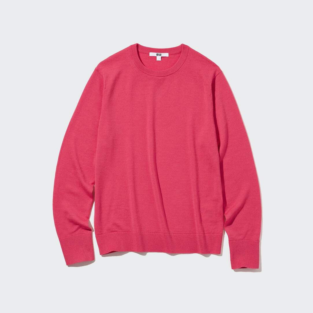 100% Extra Fine Merino Crew Neck Jumper | UNIQLO (UK)