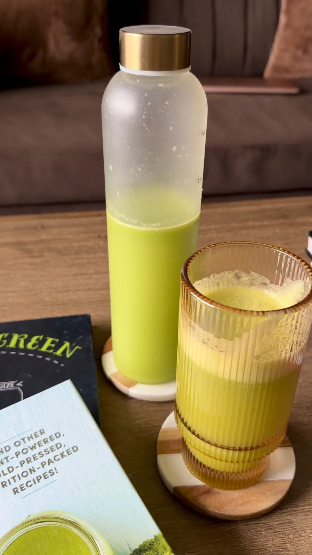 Green juice mornings — reset, refresh, and refocus 💚
Today’s blend: celery, orange, ginger, apple, and lemon — crisp, clean, and naturally energizing. Just had a glass and stored for tomorrow.
And of course, Krish’s favorite ginger shots — a fiery mix of ginger, lemon, apple, and orange to keep immunity high and mornings bright.
Made effortlessly with my Breville juicer and inspired by my go-to juicing books.

Because wellness is a ritual — not a trend. 

#ElegantAndDriven #LuxuryWellness #MorningRitual #GreenJuiceGlow #GingerShotDaily #BrevilleJuicer #HealthyIndulgence #WellnessThatLasts #CleanLiving #HolisticLuxury #NaturalEnergy #WellnessAtHome #HealthyElegance #CeleryJuiceBenefits #NourishAndShine



#LTKselfcare #LTKActive #LTKmorningroutine