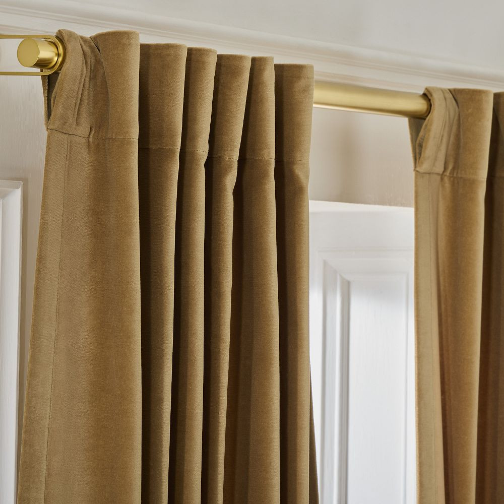 Cotton Velvet Curtain | West Elm (US)