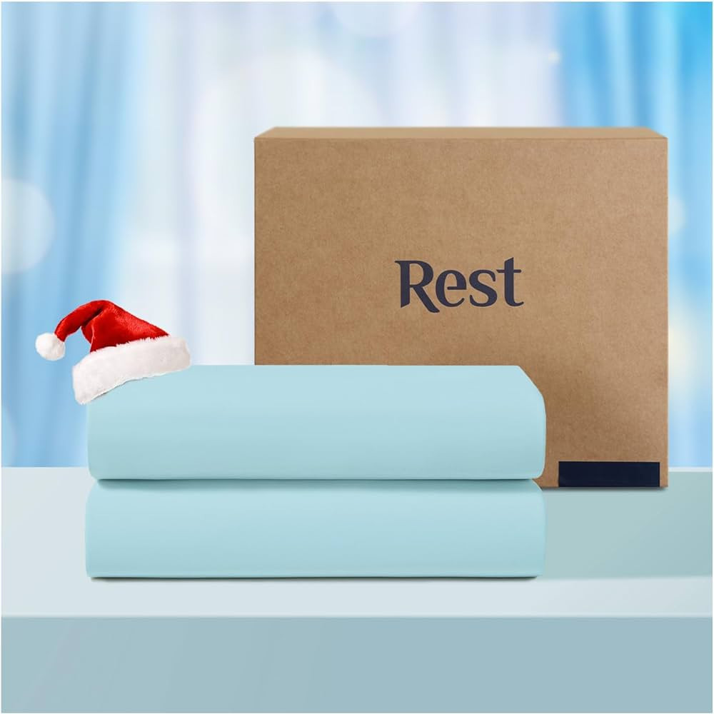 REST® Evercool®+ Flat Sheet, Silver Infused Cooling Bedding for Hot Sleeper and Night Sweat, Sm... | Amazon (US)