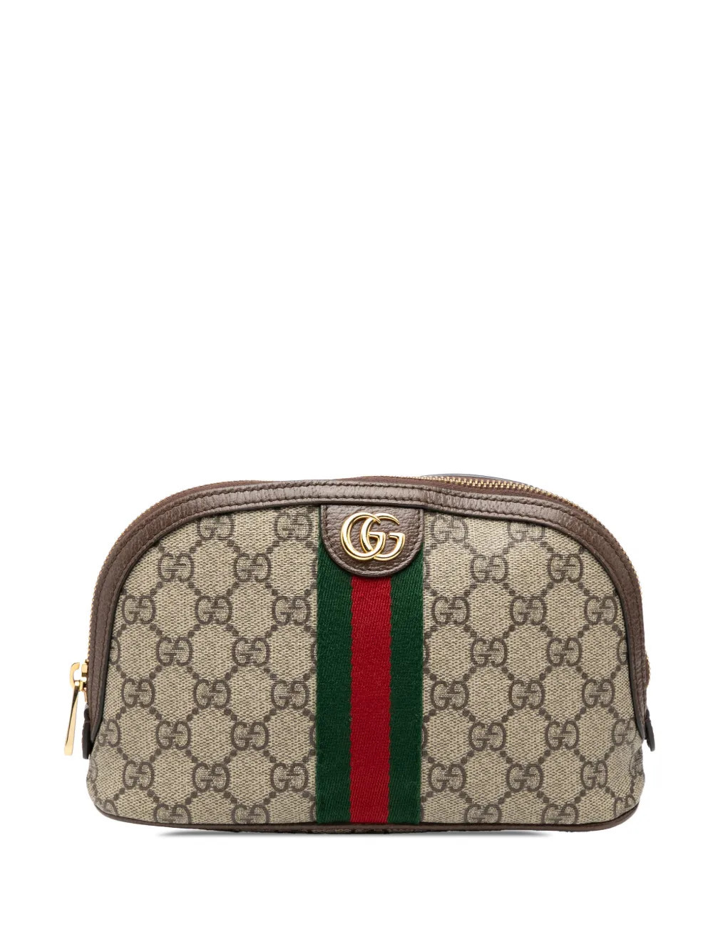 Gucci Pre-Owned 2016-2026 GG Supreme Ophidia Cosmetic pouch - Brown | Farfetch Global