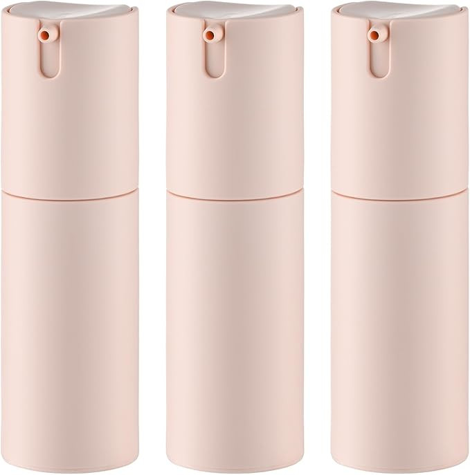 Airless Pump Bottles Travel: Lotion Dispenser for Small Size - Empty Shampoo Containers - Mini Va... | Amazon (US)