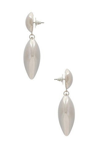 Heart Drop Earring in Silver | Revolve Clothing (Global)