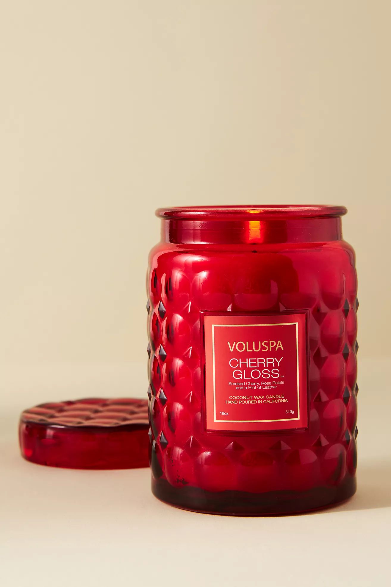 Voluspa Cherry Gloss Glass Jar Candle | Anthropologie (US)