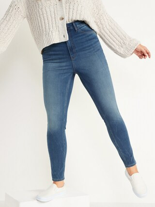 Higher High-Waisted Rockstar 24/7 Sculpt Super Skinny Jeans | Old Navy (US)