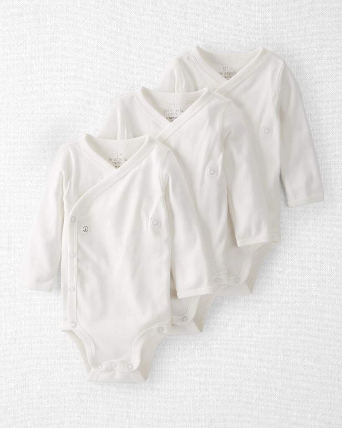 Baby 3-Pack Organic Cotton Snap Bodysuits | Carter's Inc
