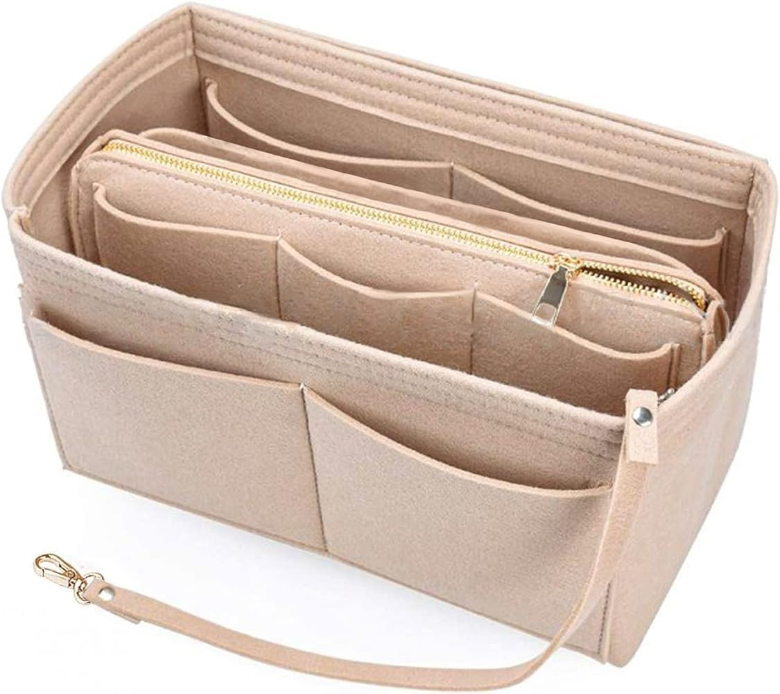 NEPAK Purse Organizer,Handbag Organiser,Felt Bag Organize(Beige,M) | Amazon (UK)