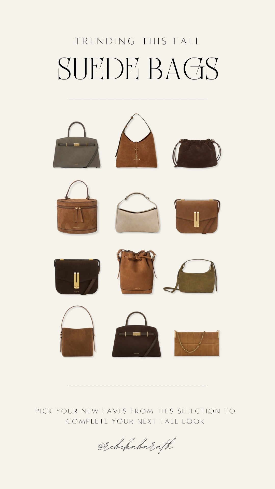 trending this fall: suede bags 💫 

pick your new faves from this selection to complete your next fall look!

#LTKItBag #LTKWorkwear #LTKStyleTip