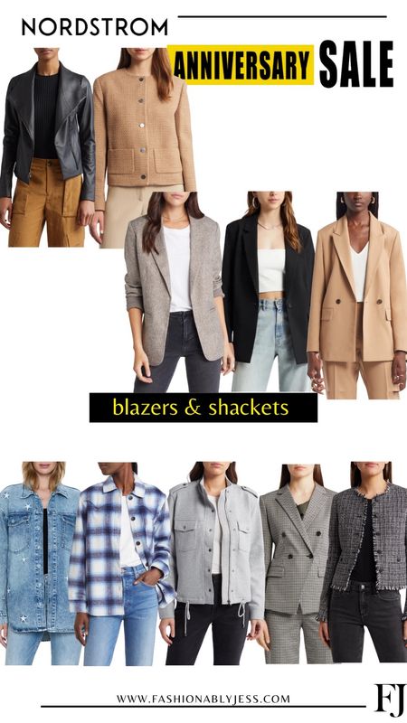 Cute NSALE blazers and jackets 

Nordstrom anniversary sale starting next week. You can favorite your NSALE picks so they are ready to shop when it's your turn next week! 

#LTKStyleTip #LTKSummerSales #LTKSaleAlert