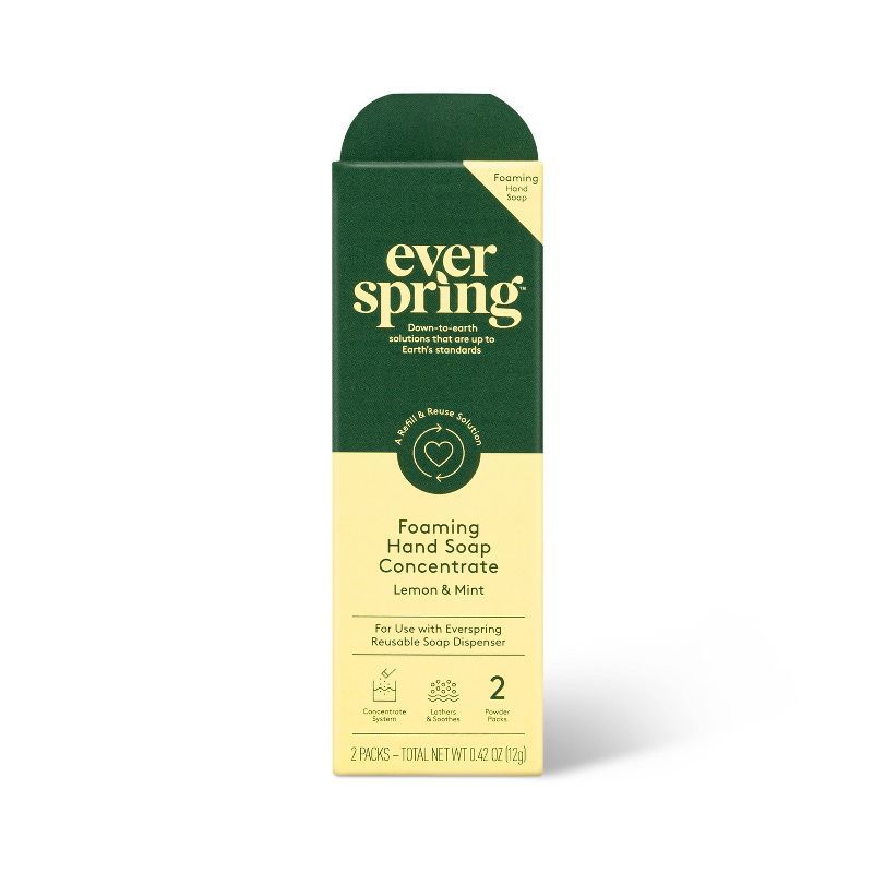 Ultra-Concentrated Hand Soap - Lemon & Mint - 0.21oz/2pk - Everspring™ | Target