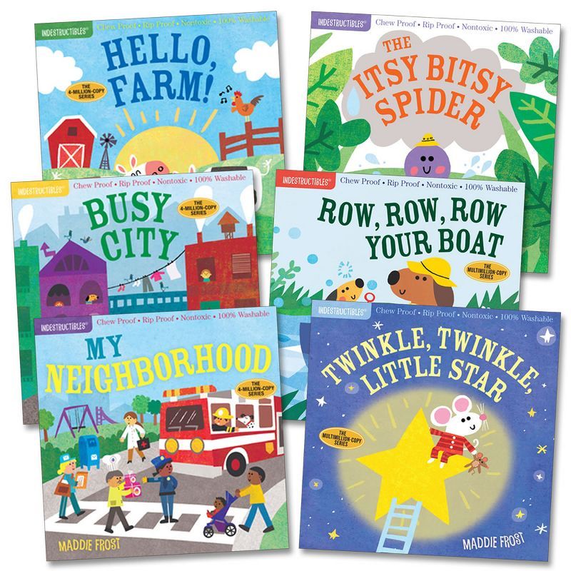 Workman Publishing Indestructibles Community & Nursery Rhyme Picture Book - Set of 6 | Target