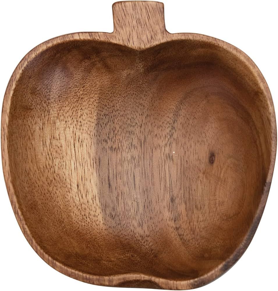 Creative Co-Op Hand-Carved Acacia Wood Pumpkin Shaped Dish | Amazon (US)