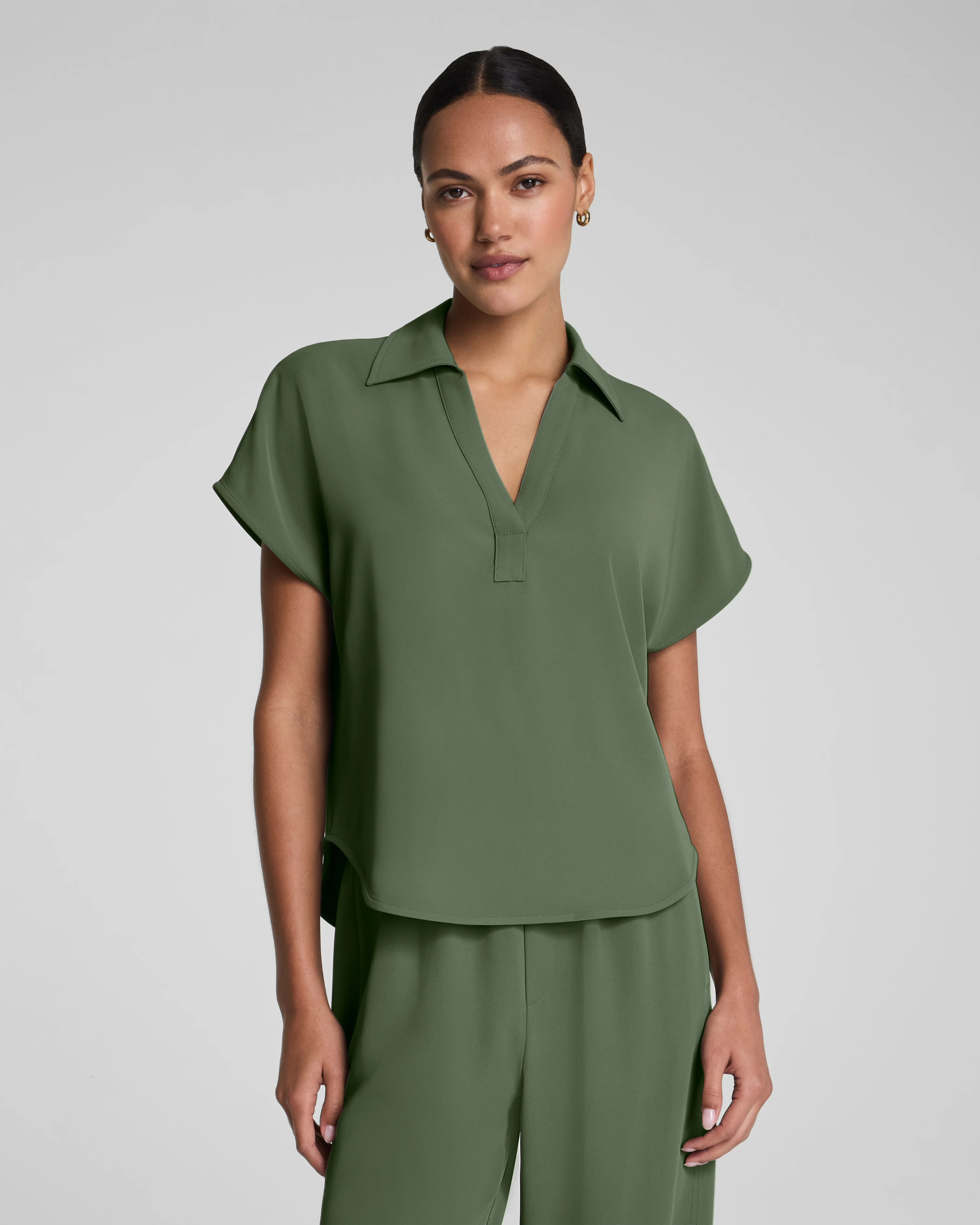 SPANX\u00ae CarryOn Collared Tee | Spanx