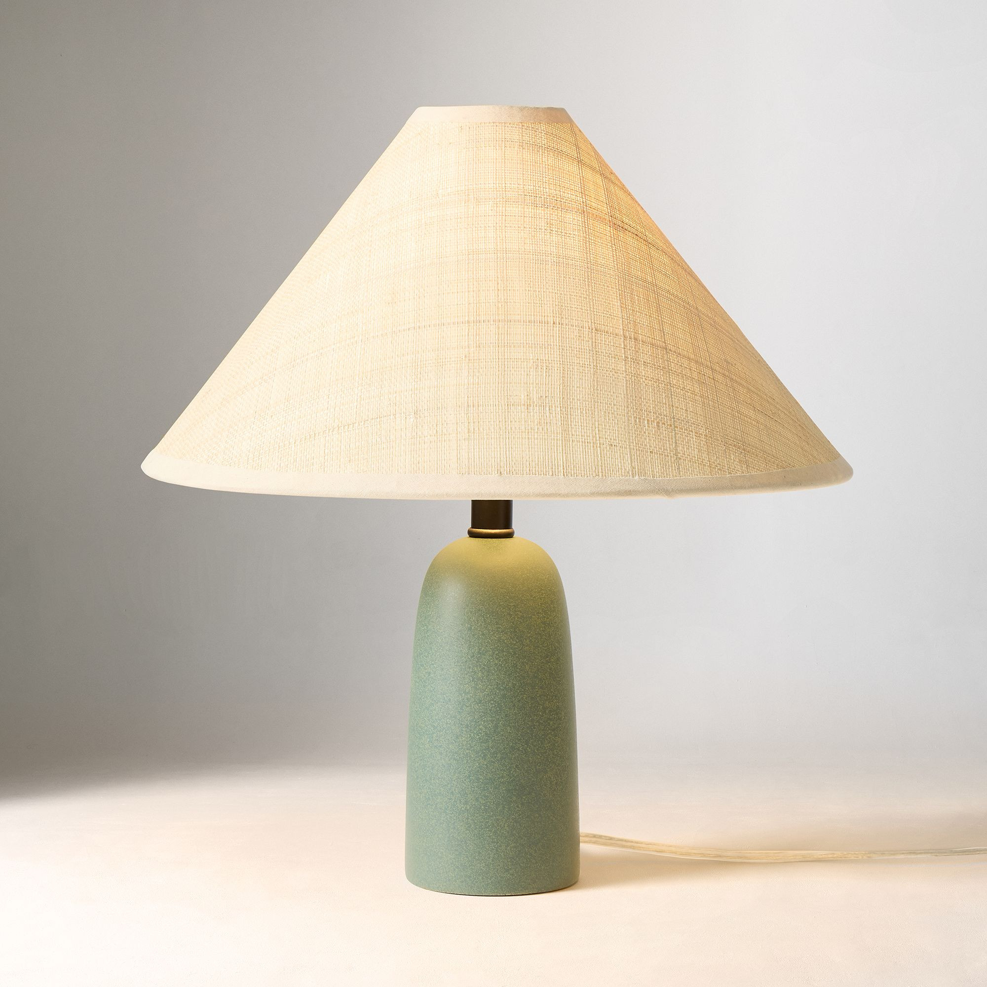 Louis Table Lamp (13"–23") - Raffia | West Elm (US)