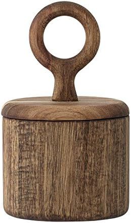 Bloomingville Acacia Wood Jar with Lid, 3-1/2"Rnd x 6"H, Brown | Amazon (US)