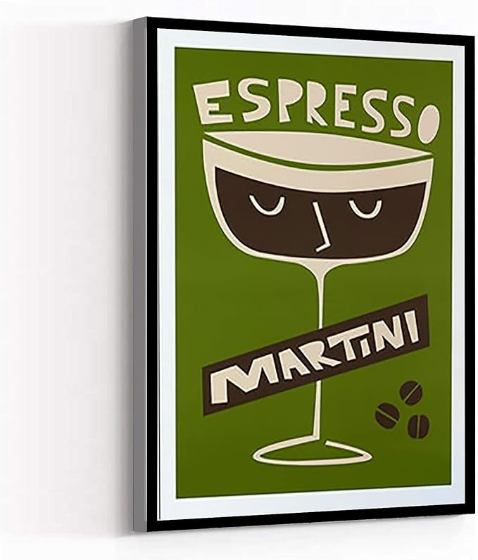 MOUNTAIN WALL ART,apartment decor,living room decorations for wall,Espresso Martini Print,Cocktai... | Amazon (US)