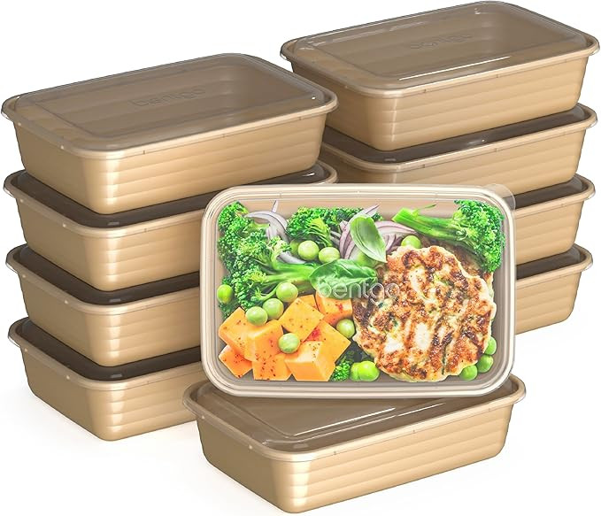 Bentgo Prep - 20-Piece 1-Compartment Reusable Meal Prep Containers with Lids, PFAS & BPA Free Mat... | Amazon (US)