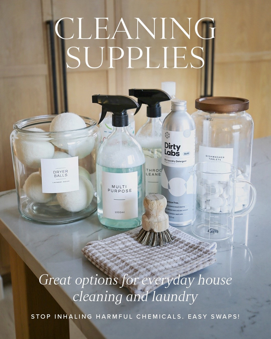 My favorite non-toxic cleaning supplies for the home!! Everyday multi purpose cleaner, laundry detergent, dishwashing tablets and more! Don’t breath in harsh chemicals any longer🙅🏻‍♀️

Low-tox living
Home
Health
Wellness 

#LTKselfcare #LTKHome