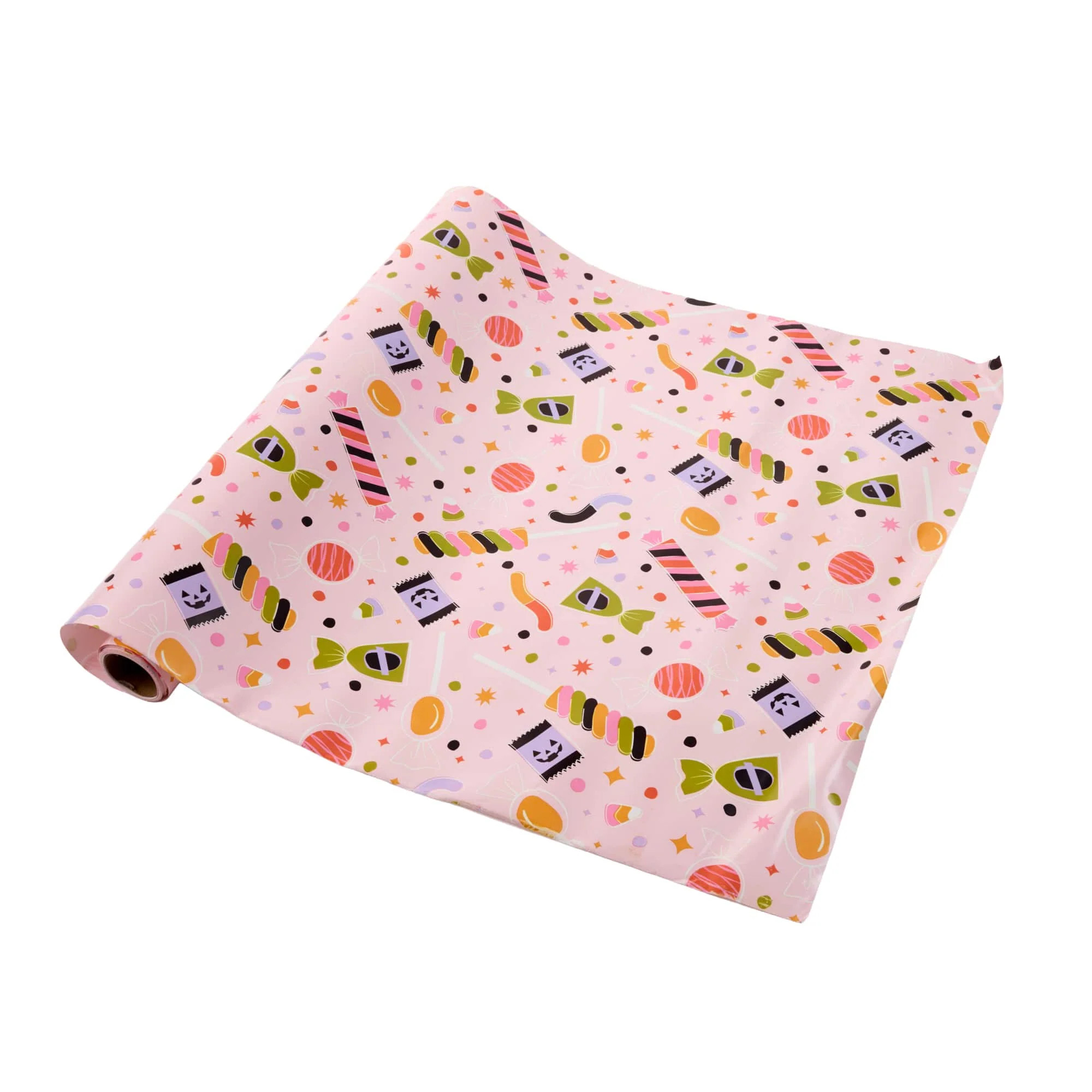 Pink-a-boo Halloween Candy Paper Table Runner (25 ft, cut to fit) | Packed Party