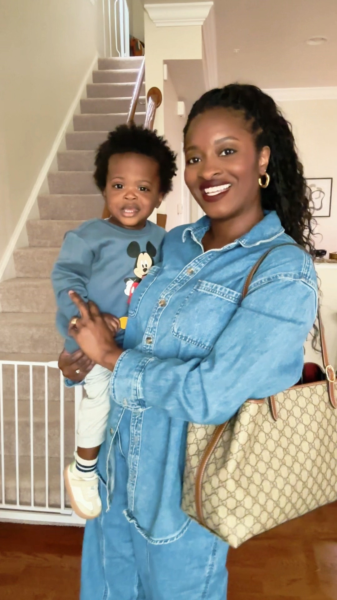 Denim on denim / Christopher jean Rogers jeans / old navy / gucci tote 

#LTKootd #LTKKids #LTKmomlife