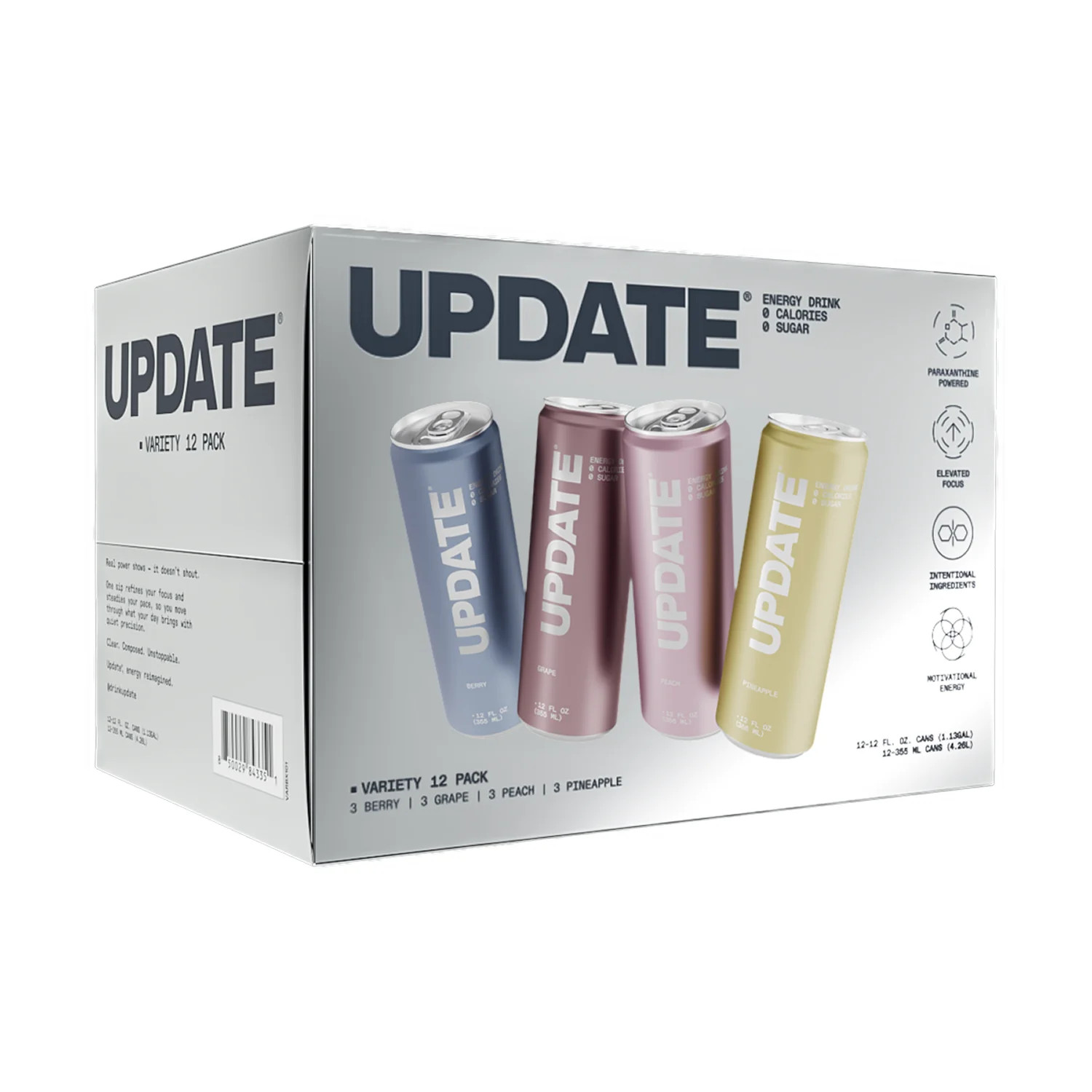 UPDATE Zero Sugar Energy Drink, 12- 12 fl oz Can Variety Pack | Walmart (US)
