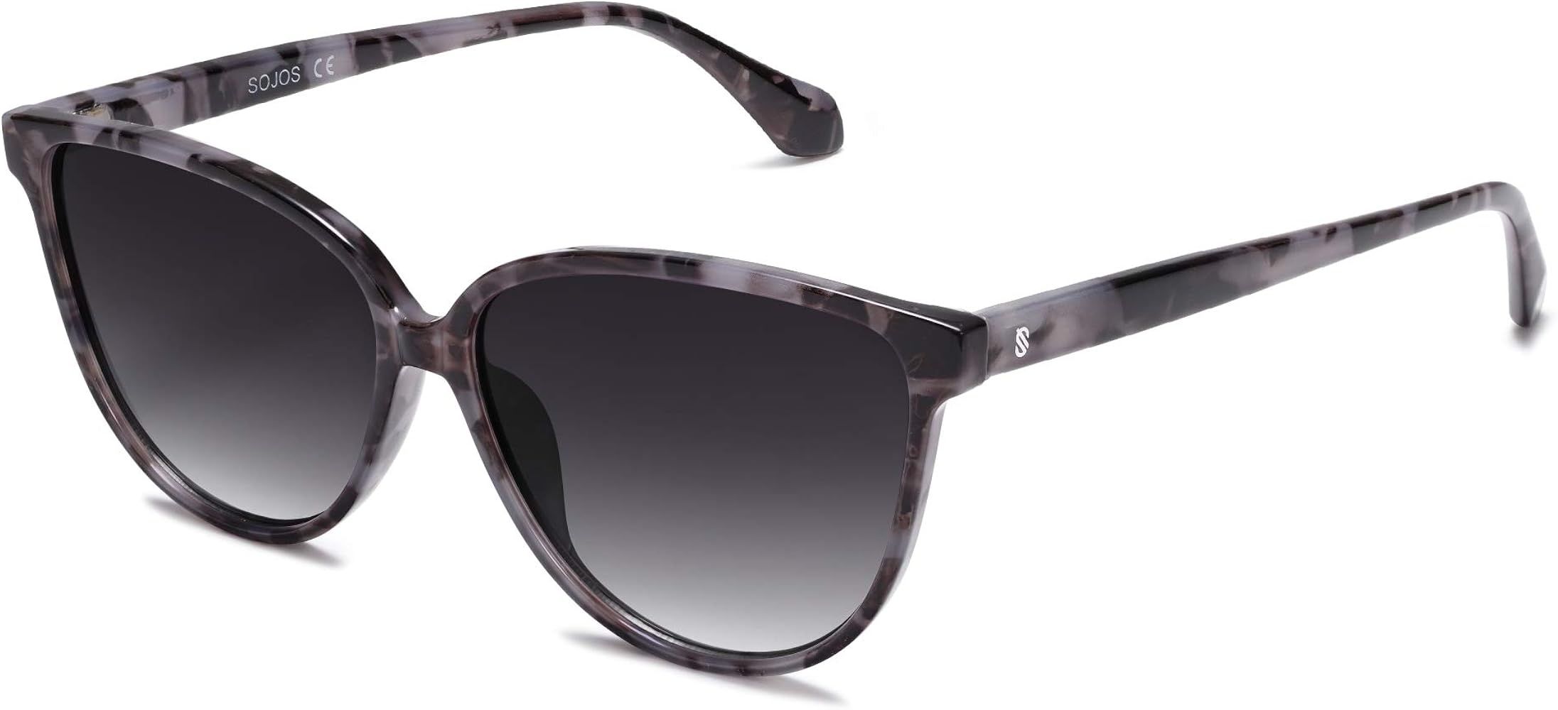 SOJOS Classic Oversized Cateye Sunglasses Vintage Shades UV400 Lenses SJ2096 | Amazon (US)