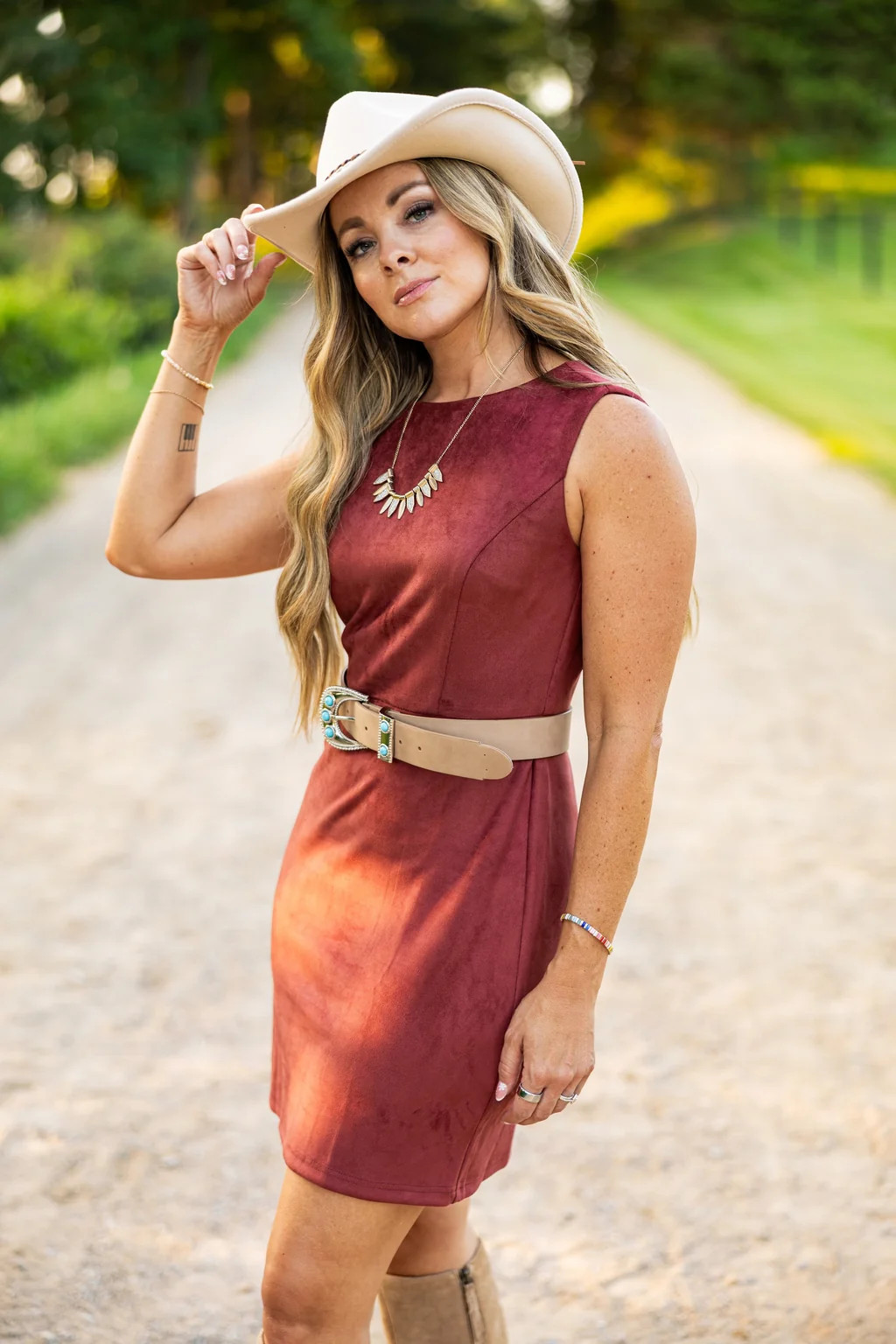 Sonoran Suede Mini Dress | Shop Living in Yellow