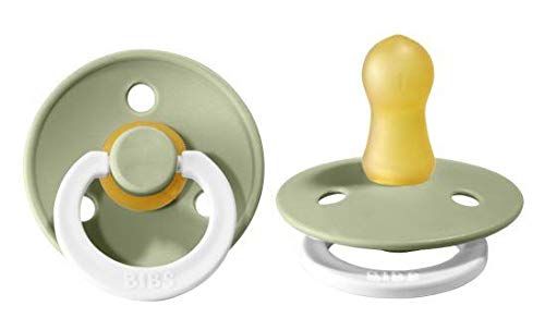 BIBS Baby Pacifier | BPA-Free Natural Rubber | Made in Denmark | Sage Night 2-Pack (6-18 Months) | Amazon (US)