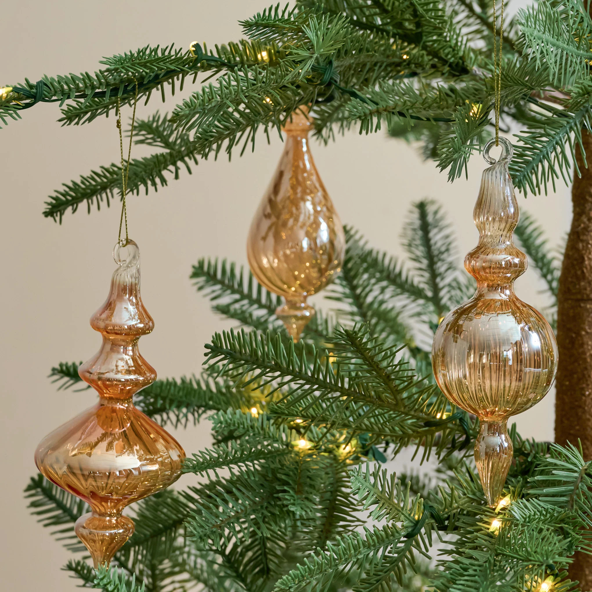 Enchanted Finial Glass Ornaments, Set of 3 | Magnolia