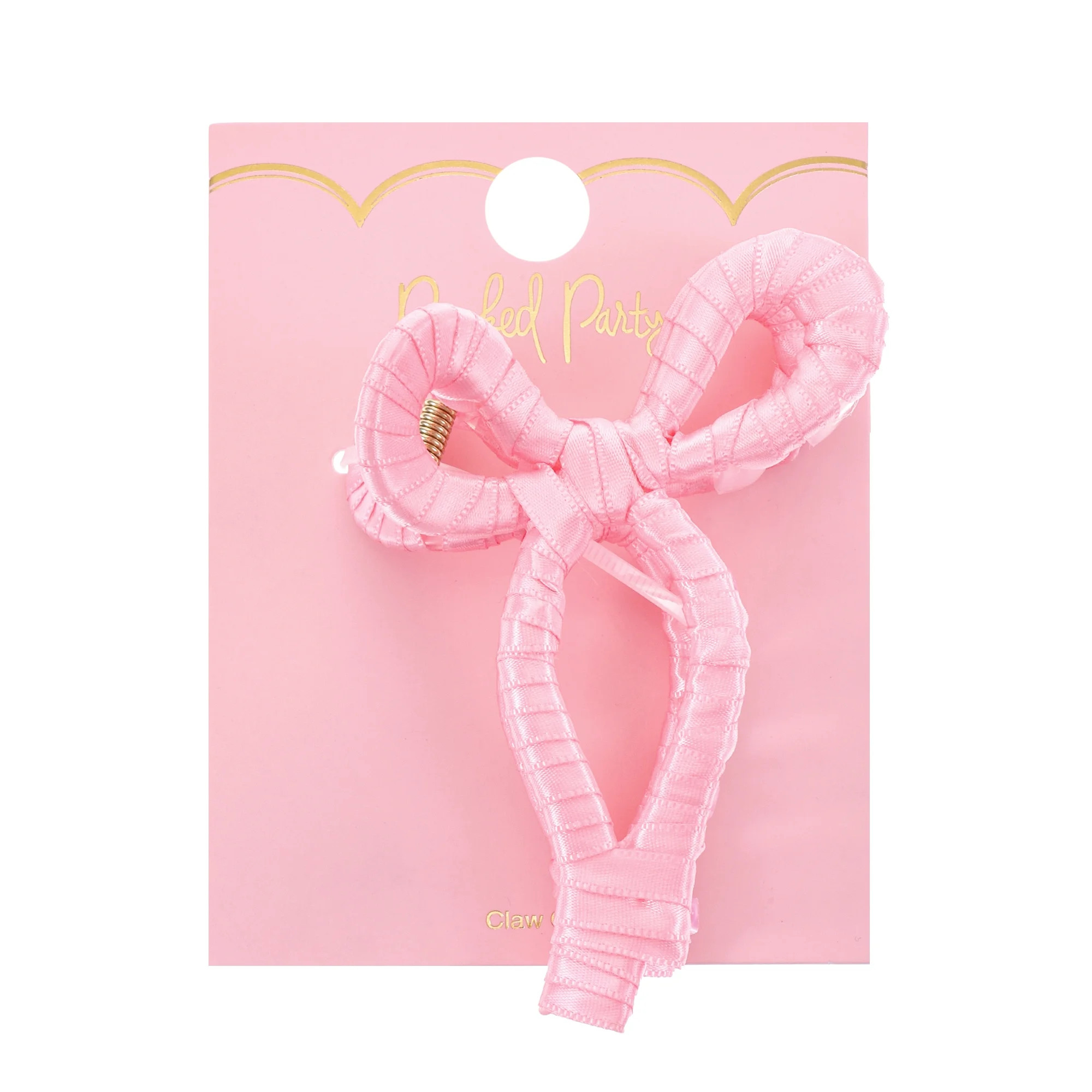 Packed Party Pink Bow Hair ClawClip, 1 Piece | Walmart (US)