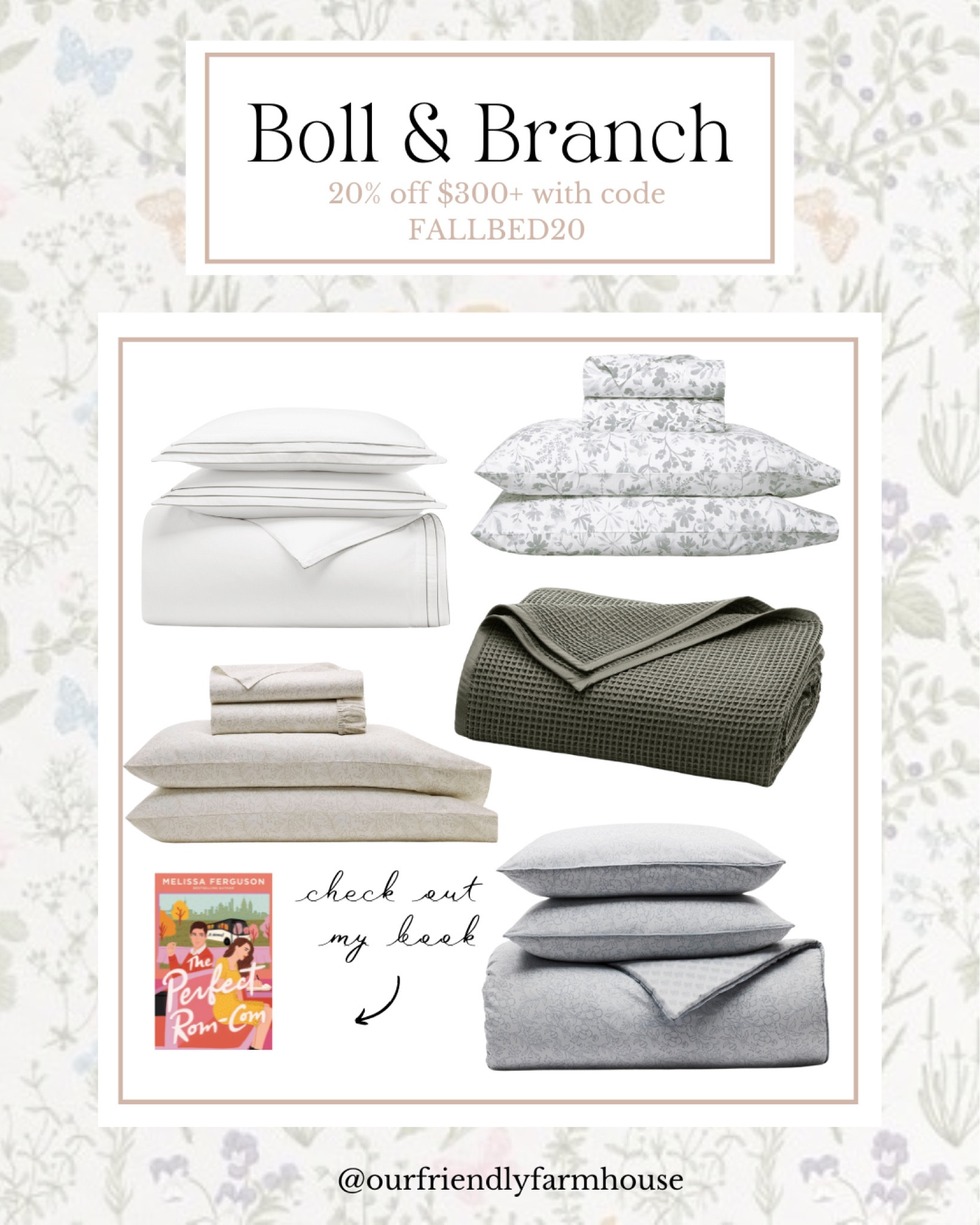 Boll & Branch 20% off $300 with code FALLBED20

#LTKSaleAlert #LTKHome #LTKSeasonal