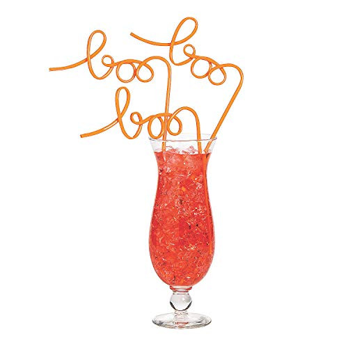 Fun Express Boo Straws for Halloween, Set of 6 Crazy Straws, Great For Halloween Parties, School Celebrations and Trick or Treat as well as Trunk Or Treat Prizes | Amazon (US)