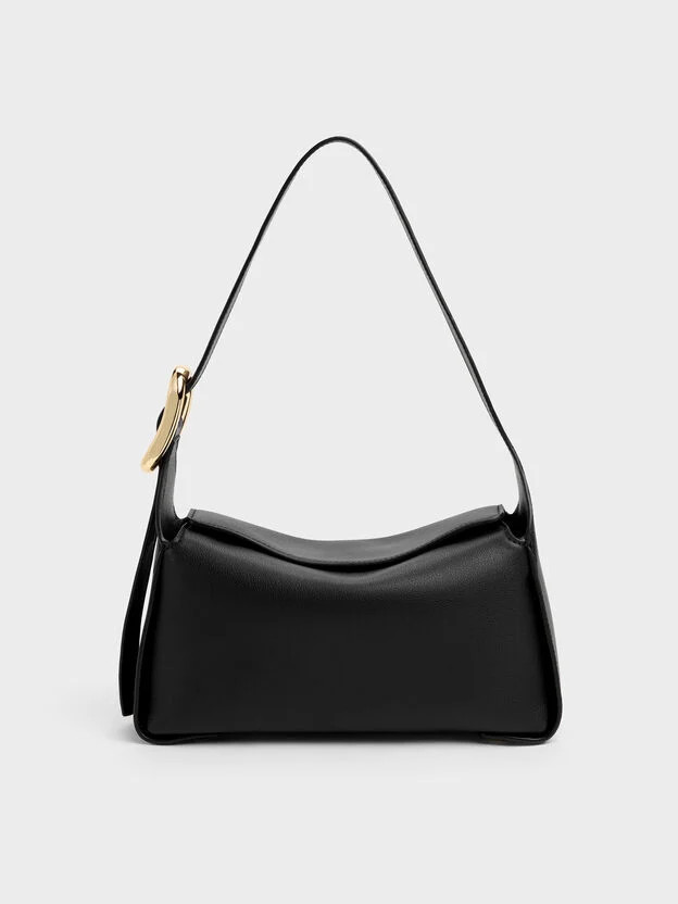Black Aislin Shoulder Bag | CHARLES & KEITH UK | Charles & Keith UK