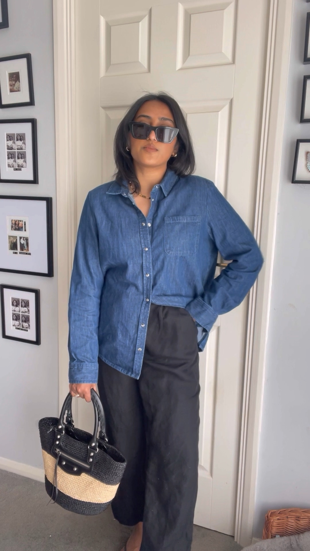 Denim shirt outfit 
Sezane shirt 


#LTKSeasonal #LTKeurope