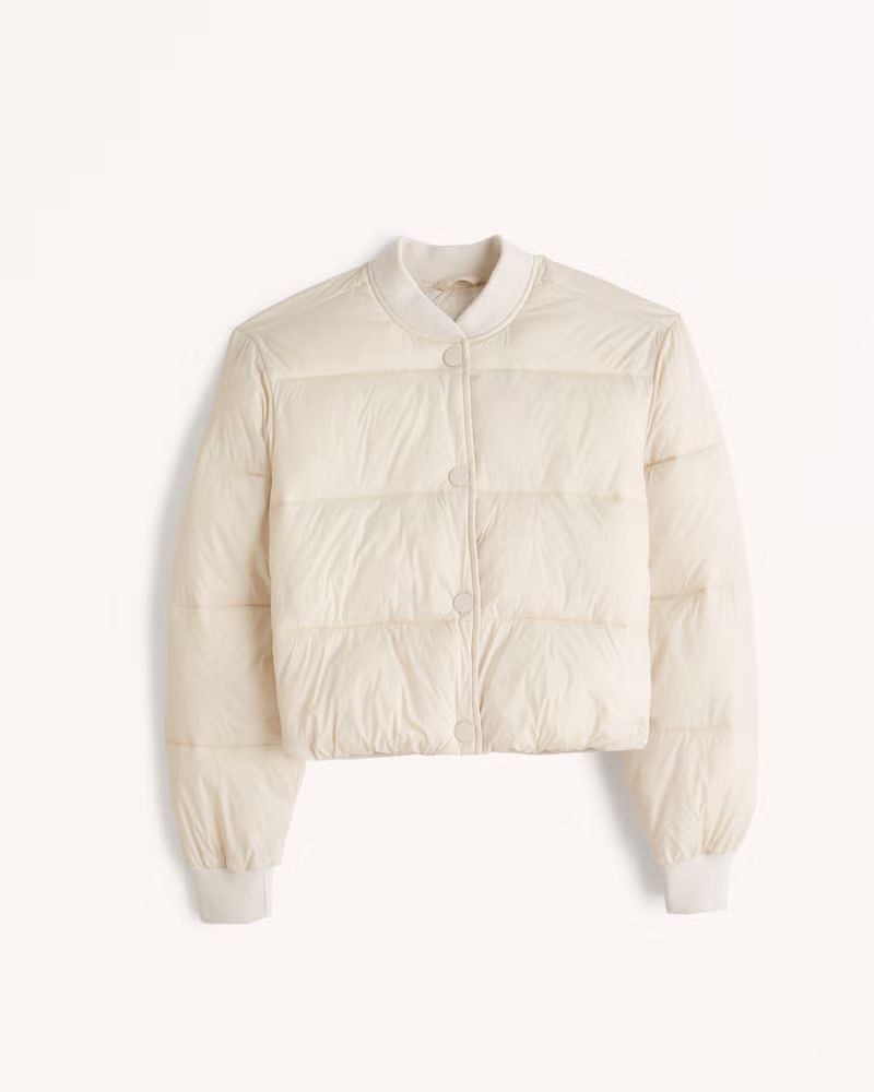 Cropped Bomber Jacket | Abercrombie & Fitch (US)