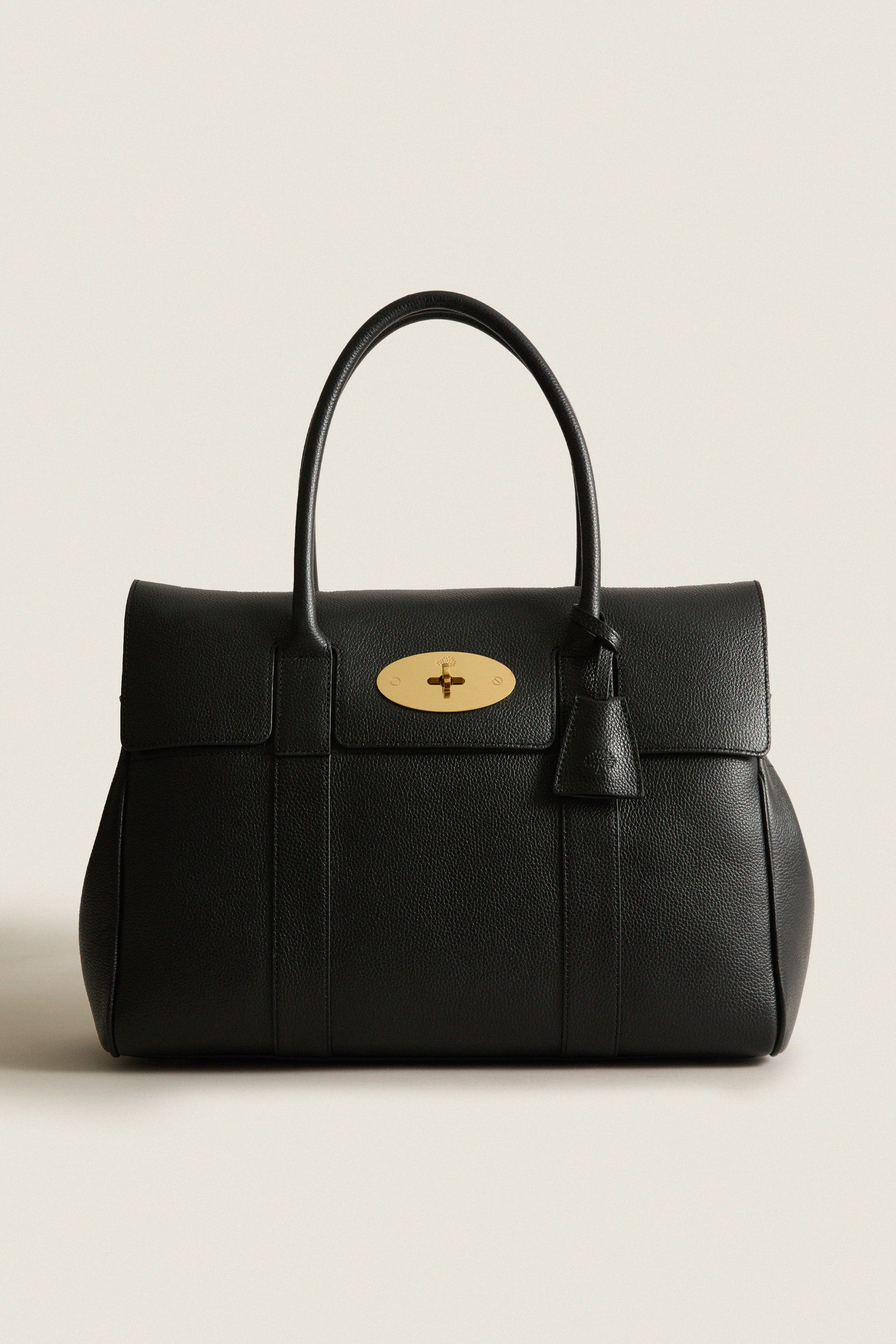 Black Small Classic Grain Bayswater Bag | Tuckernuck (US)