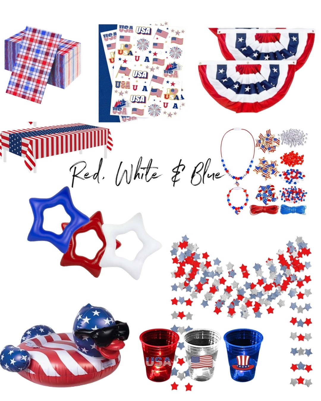 Patriotic, red, white, and blue must have at any party!

#LTKFindsUnder50 #LTKSaleAlert #LTKSeasonal