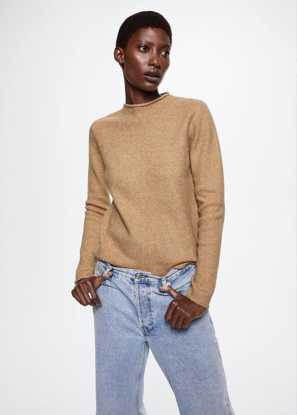 High collar sweater | MANGO (US)