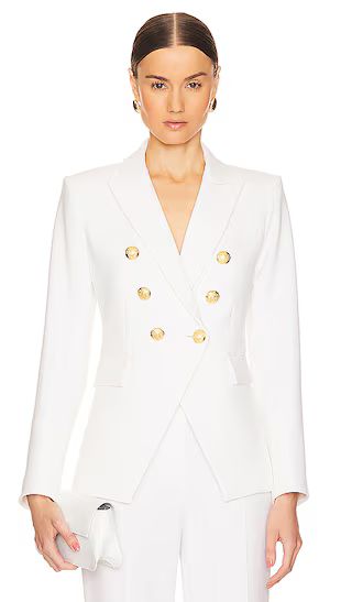Miller Dickey Jacket in Off White & Gold | Revolve Clothing (Global)