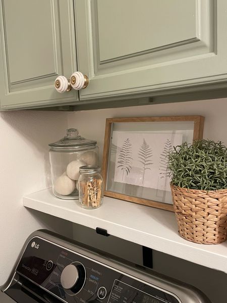 Do you style your laundry room? It makes doing the laundry a little more bearable. 😂 

#LTKfamily #LTKhome #LTKfindsunder50