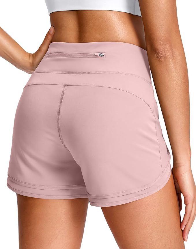 Soothfeel Women's Running Shorts High Waisted Quick-Dry 3 Inch Gym Workout Athletic Shorts for Wo... | Amazon (US)