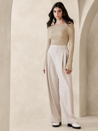 Jennie Boat-Neck Sweater Top | Banana Republic (US)